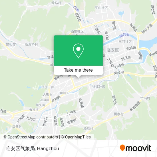 临安区气象局 map