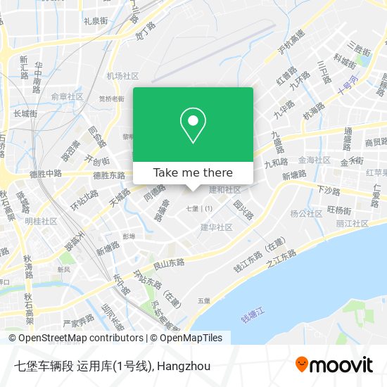 七堡车辆段 运用库(1号线) map