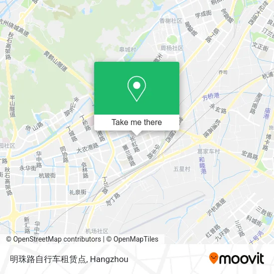 明珠路自行车租赁点 map