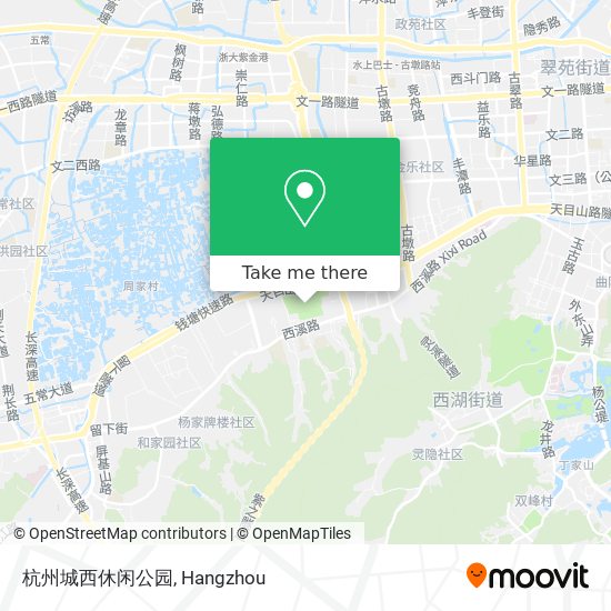 杭州城西休闲公园 map