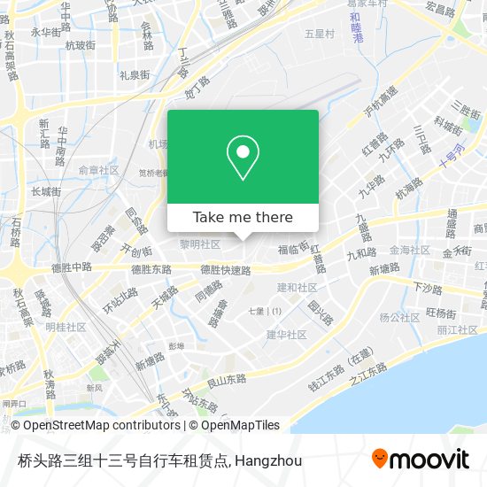 桥头路三组十三号自行车租赁点 map