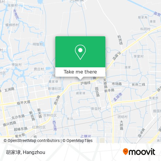 胡家埭 map