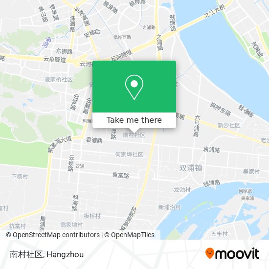 南村社区 map
