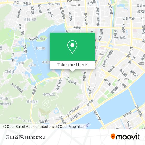 吳山景區 map