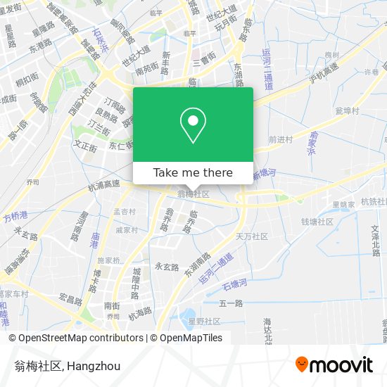翁梅社区 map