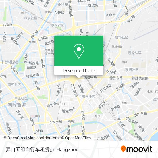 弄口五组自行车租赁点 map
