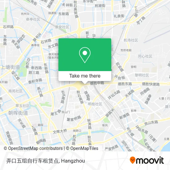 弄口五组自行车租赁点 map