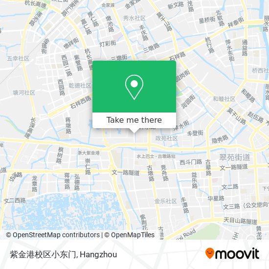 紫金港校区小东门 map