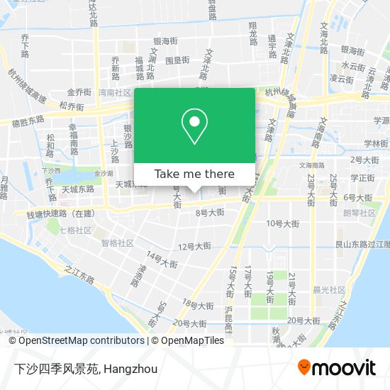 下沙四季风景苑 map