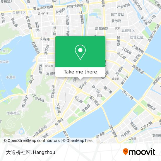 大通桥社区 map