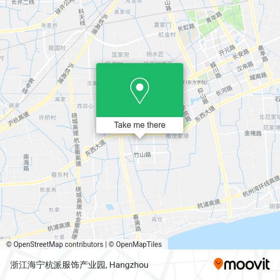 浙江海宁杭派服饰产业园 map