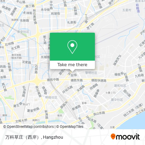 万科草庄（西岸） map