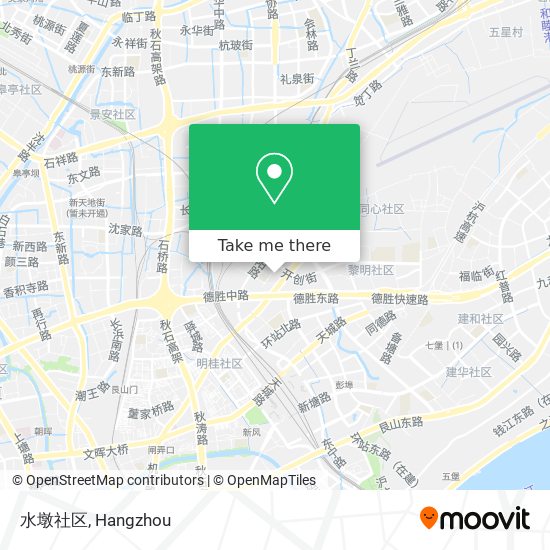 水墩社区 map