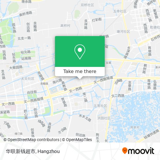 华联新钱超市 map