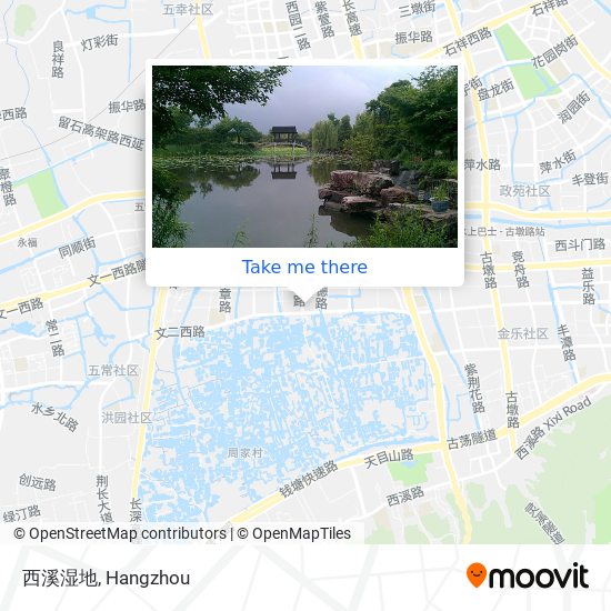 西溪湿地 map