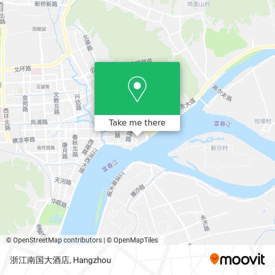 浙江南国大酒店 map