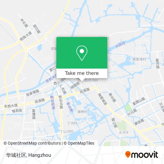华城社区 map