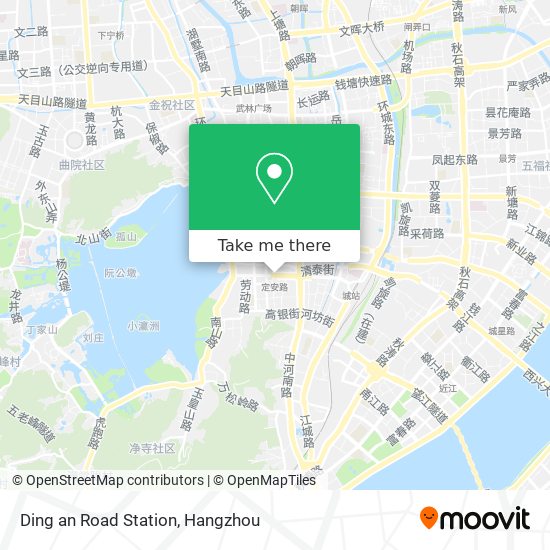 Ding an Road Station map