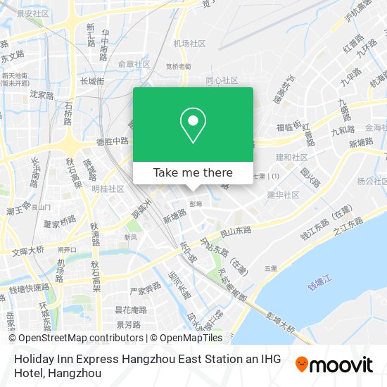 Holiday Inn Express Hangzhou East Station an IHG Hotel map