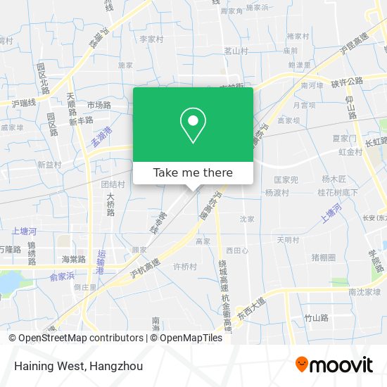 Haining West map