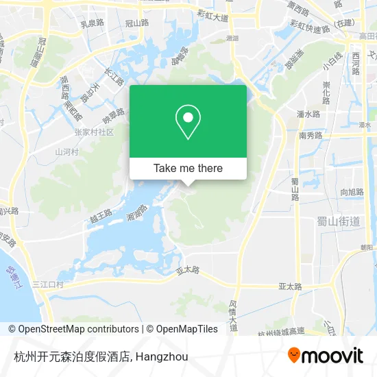 杭州开元森泊度假酒店 map