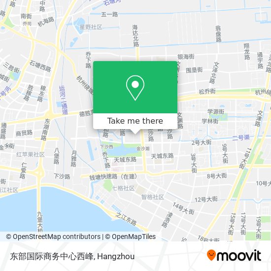 东部国际商务中心西峰 map