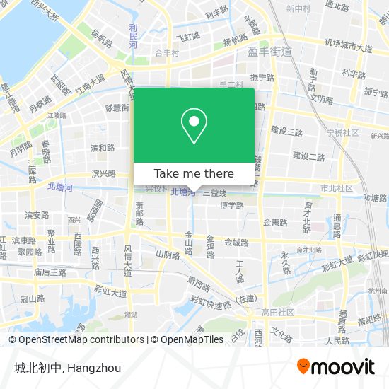 城北初中 map