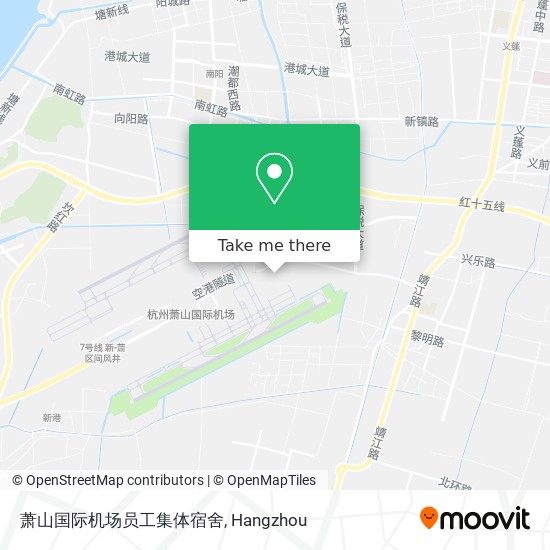萧山国际机场员工集体宿舍 map