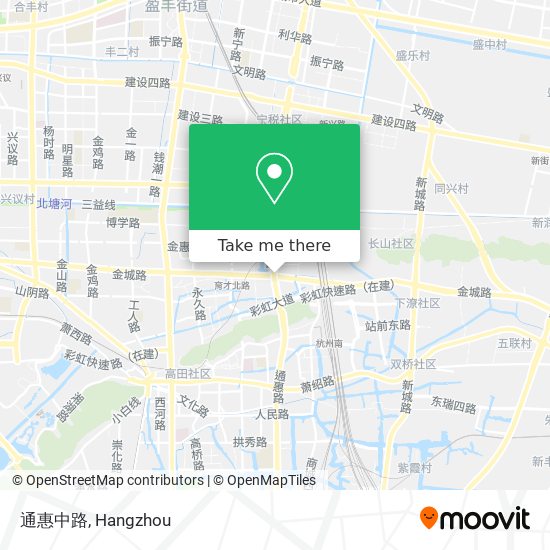 通惠中路 map