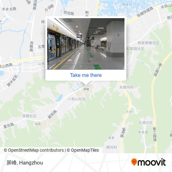 屏峰 map