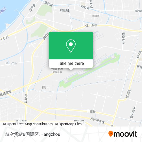 航空货站B国际区 map