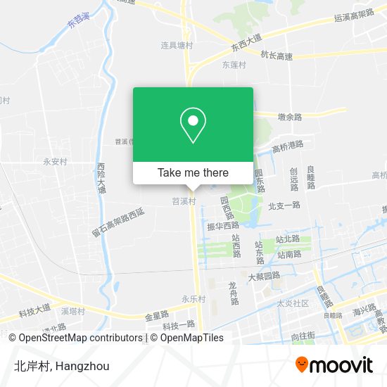 北岸村 map