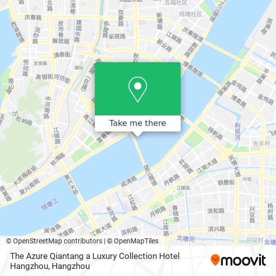 The Azure Qiantang a Luxury Collection Hotel Hangzhou map