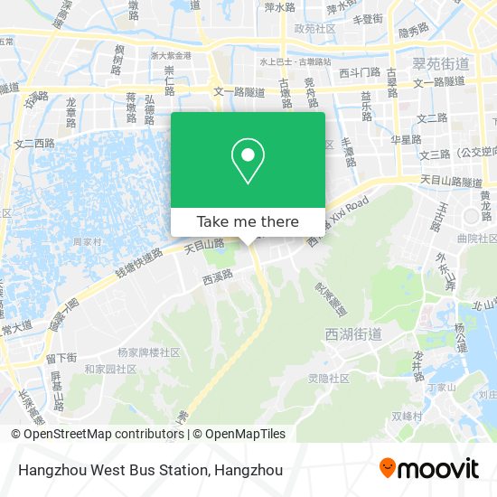 Hangzhou West Bus Station map