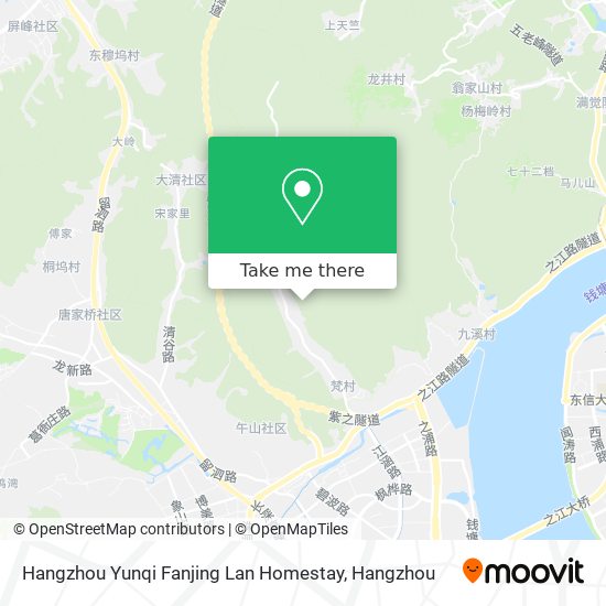 Hangzhou Yunqi Fanjing Lan Homestay map