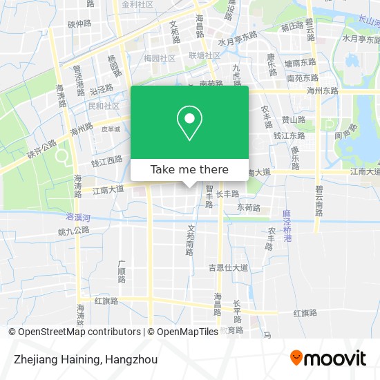 Zhejiang Haining map