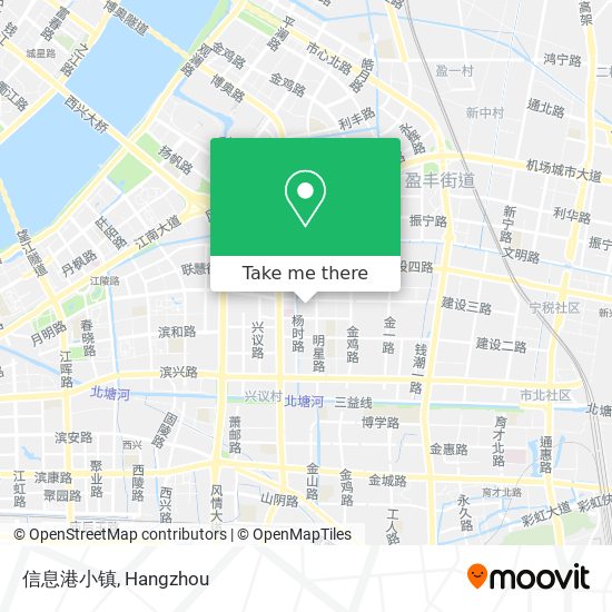 信息港小镇 map