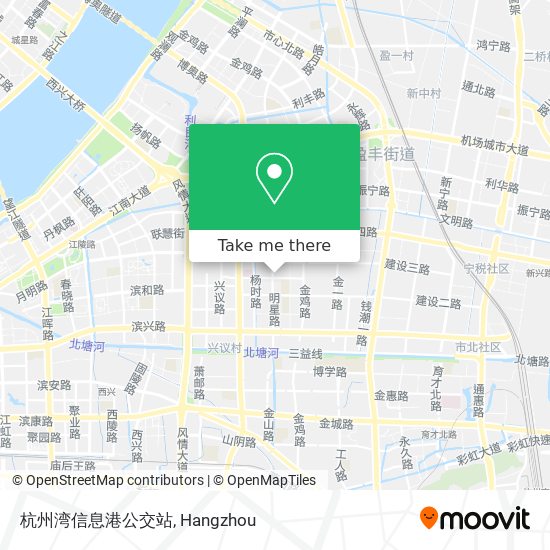 杭州湾信息港公交站 map