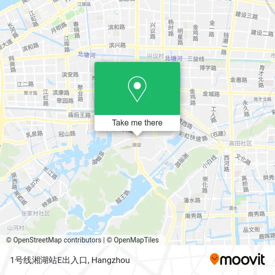 1号线湘湖站E出入口 map