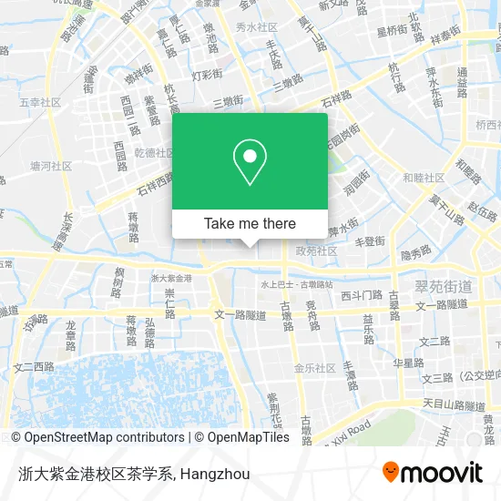 浙大紫金港校区茶学系 map