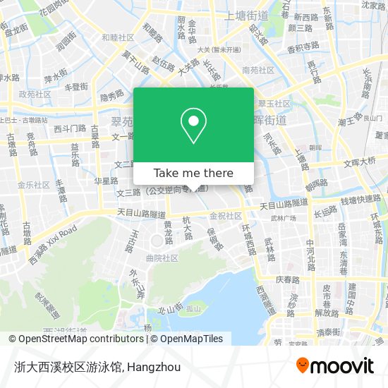 浙大西溪校区游泳馆 map