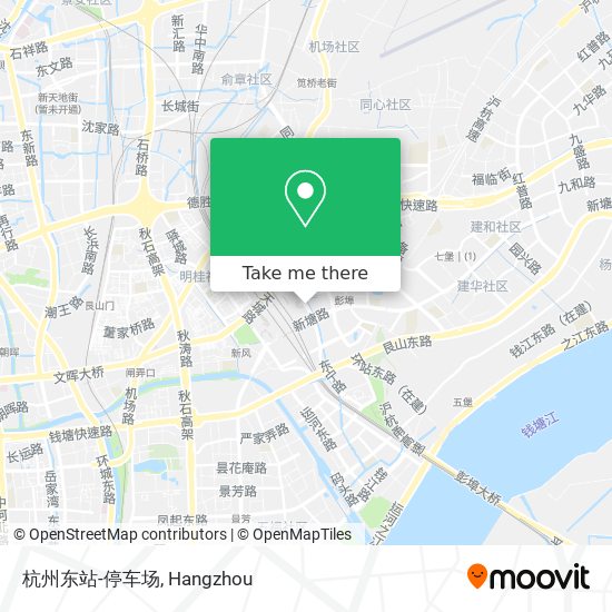 杭州东站-停车场 map
