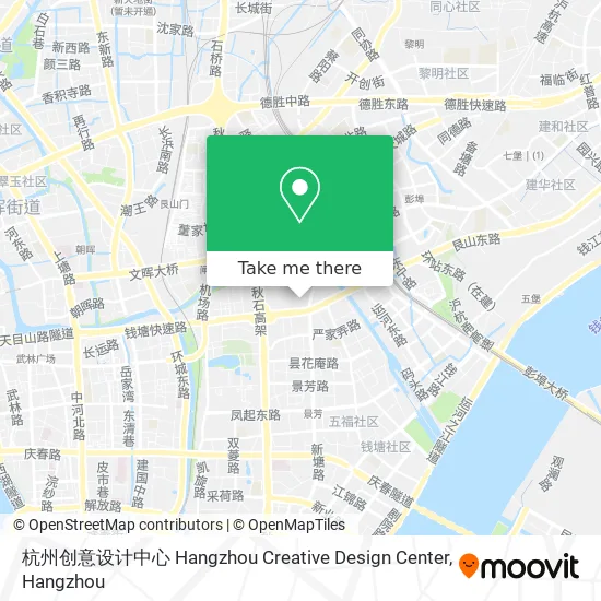 杭州创意设计中心 Hangzhou Creative Design Center map