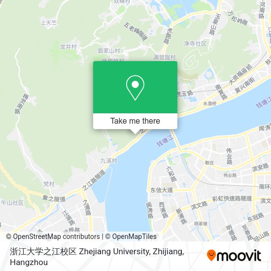 浙江大学之江校区 Zhejiang University, Zhijiang map