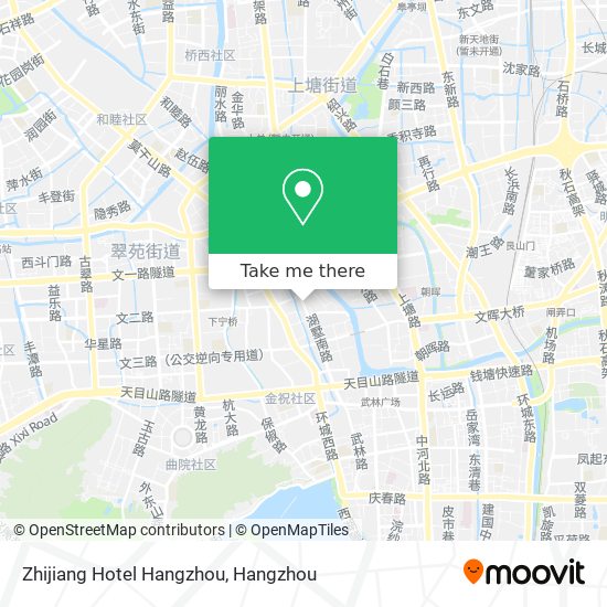 Zhijiang Hotel Hangzhou map