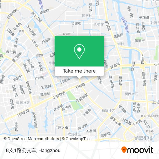 B支1路公交车 map