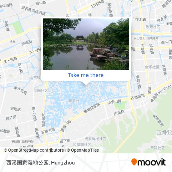 西溪国家湿地公园 map