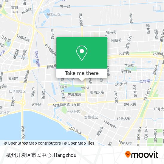杭州开发区市民中心 map