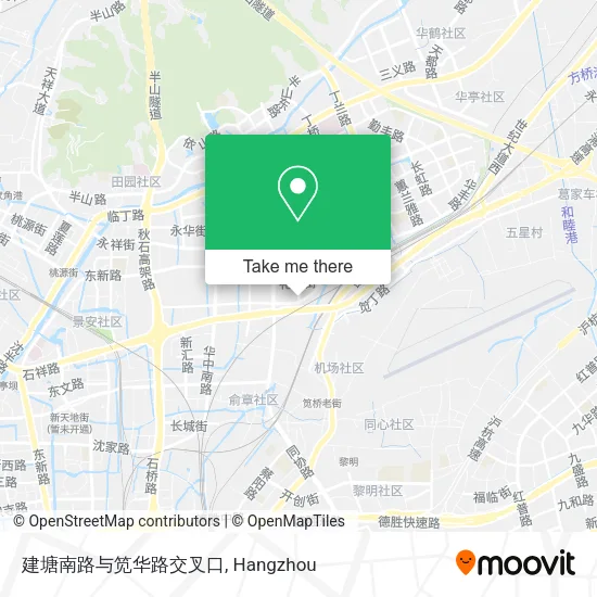 建塘南路与笕华路交叉口 map