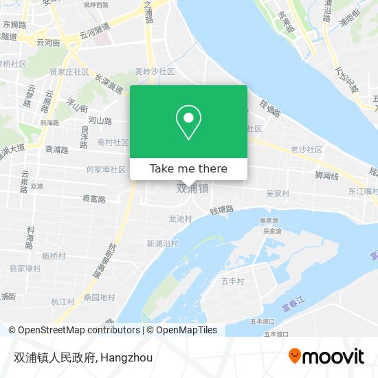 双浦镇人民政府 map